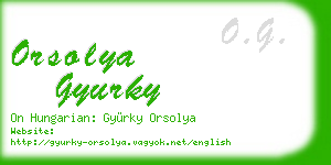 orsolya gyurky business card