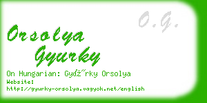 orsolya gyurky business card